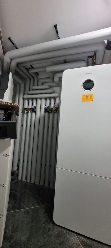 Verrohrung Wärmepumpe Innen